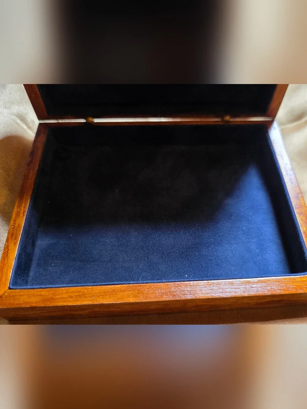 Nautica Polished Wooden Jewelry Box in Warm Brown Finish